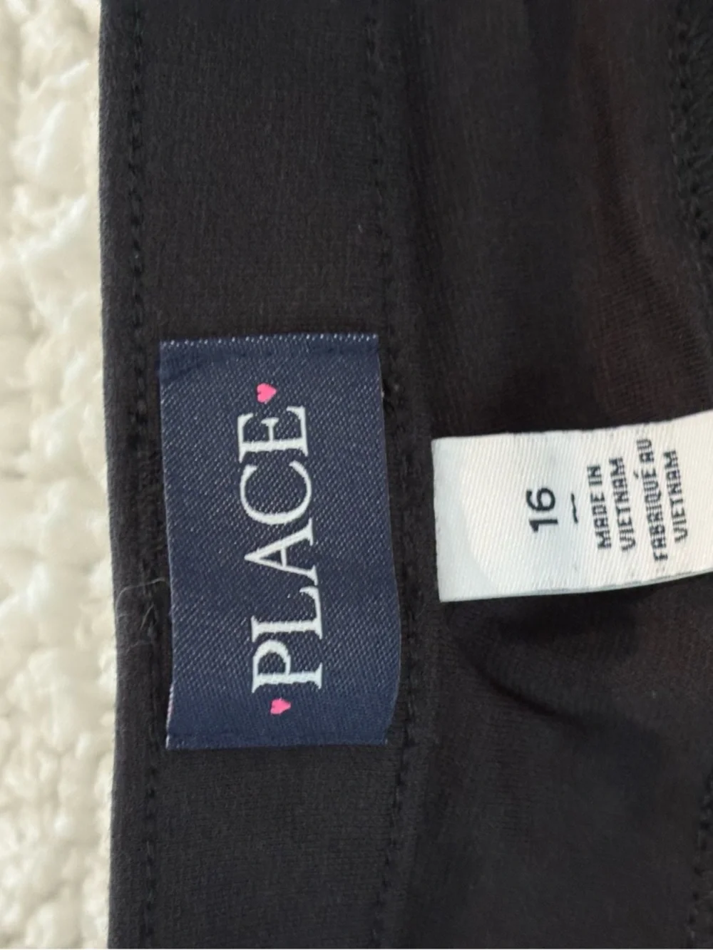 The Children’s Place Girls Size 16 Pull-On Uniform Pants Bundle — 7 Pairs